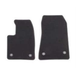 Tapis de sol en velours standard noir, avant