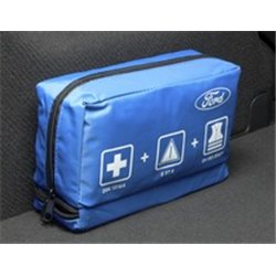 Kit de premiers secours avec triangle de signalisation et gilet de signalisation