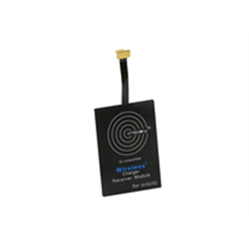 ACV* Récepteur de recharge Qi INBAY pour iPhone® 5/5S/5C/6/6+/7/7+, noir