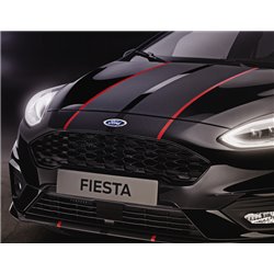 Bandes de décoration pour capot moteur (noir/rouge) - Ford Fiesta