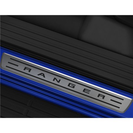 Protections Seuils De Porte Fibre Carbone Pour Ford Ranger T9 (2023-2024) - Kit 4 Pièces Autocollant - Anti-rayures