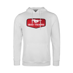 Sweat à capuche blanc Ford Mustang 60 Years